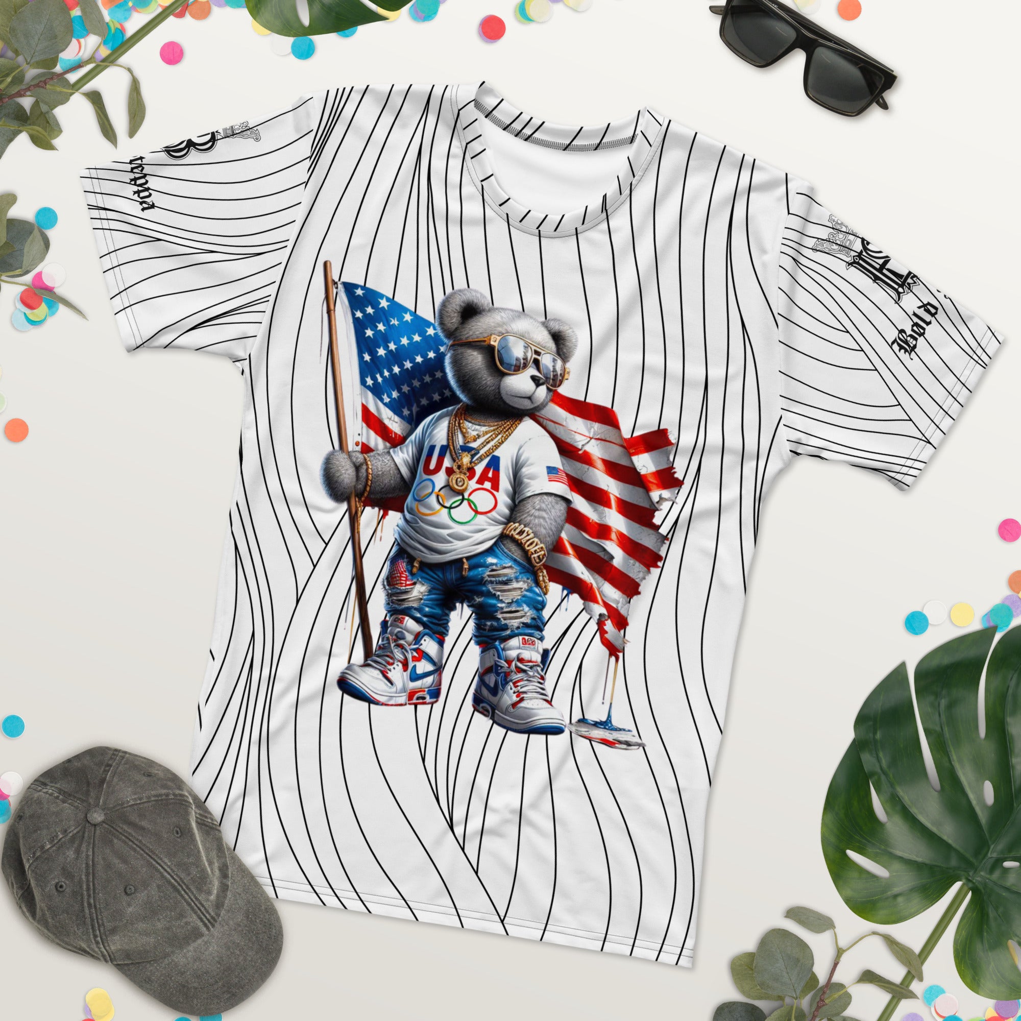 Men's American Flag Graphic Print t-shirt