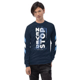 Never Stop Grinding Men’s Long Sleeve Graphic Shirt