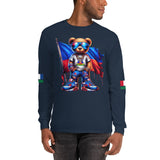 Men’s Long Sleeve Haitian Flag Graphic Shirt