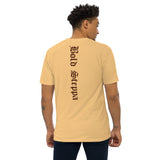 Men’s Gold Back Print Premium Heavyweight T-shirt