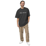 Men's Embroidered Oversized Faded T-shirt