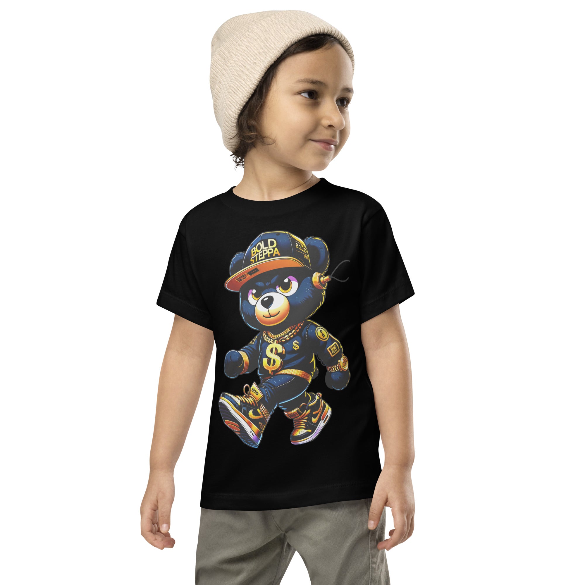 Toddler Unisex Teddy Bear Graphic Short Sleeve T-shirt