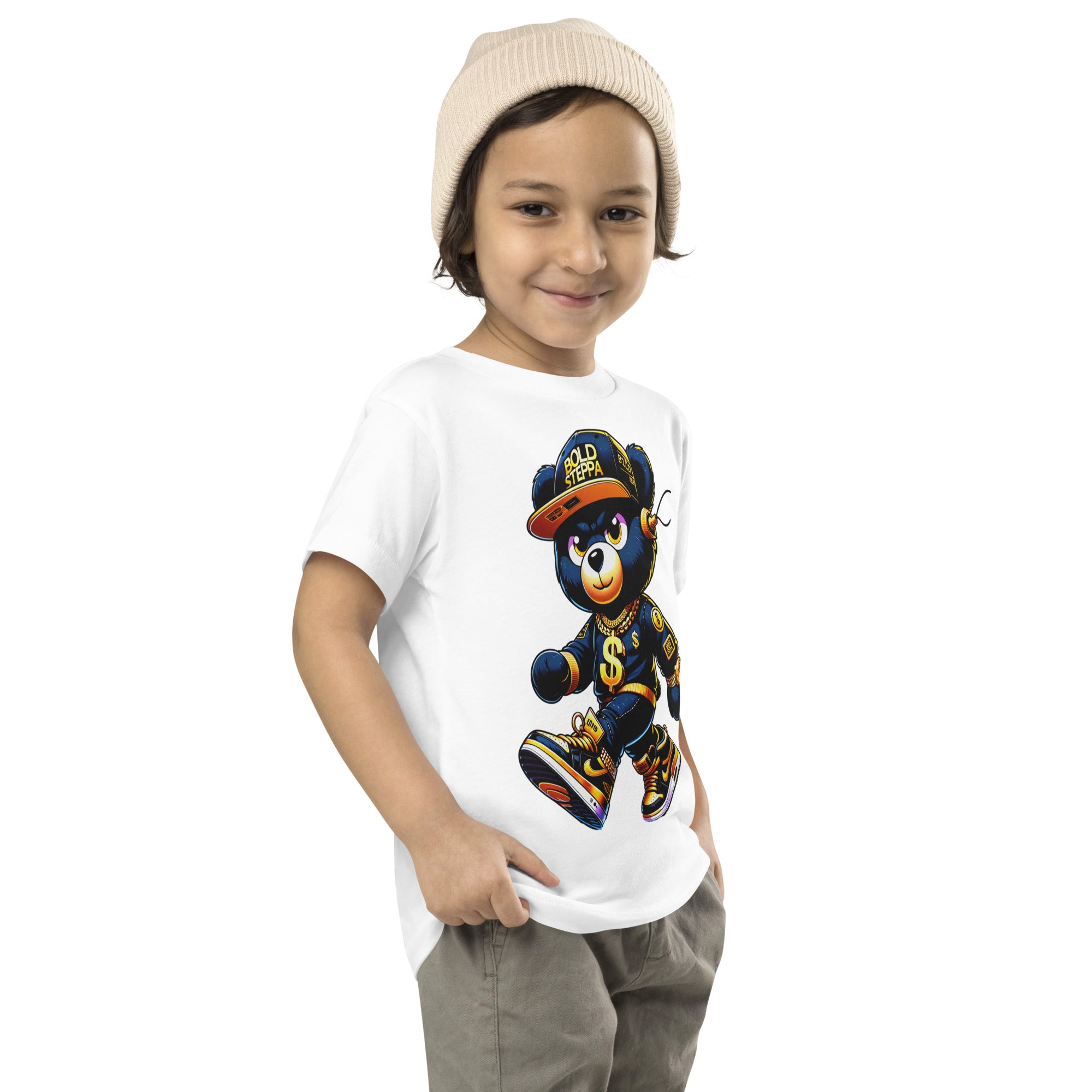 Toddler Unisex Teddy Bear Graphic Short Sleeve T-shirt