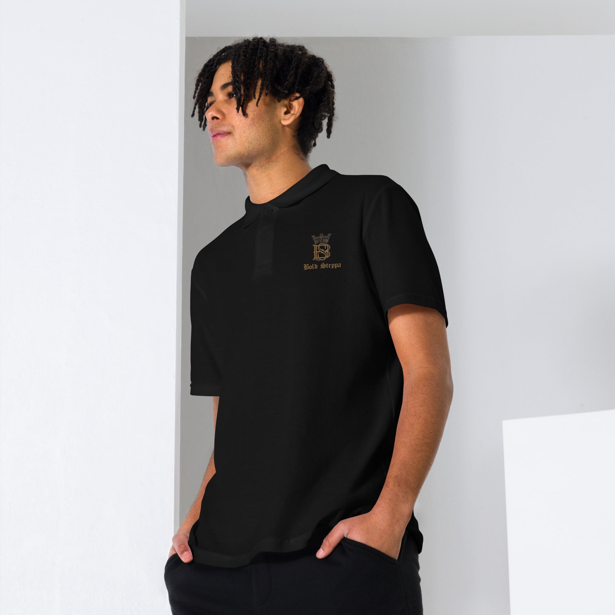 Men's Embroidered Pique Polo Shirt