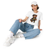 Women’s Teddy Bear Graphic Print Crop Top