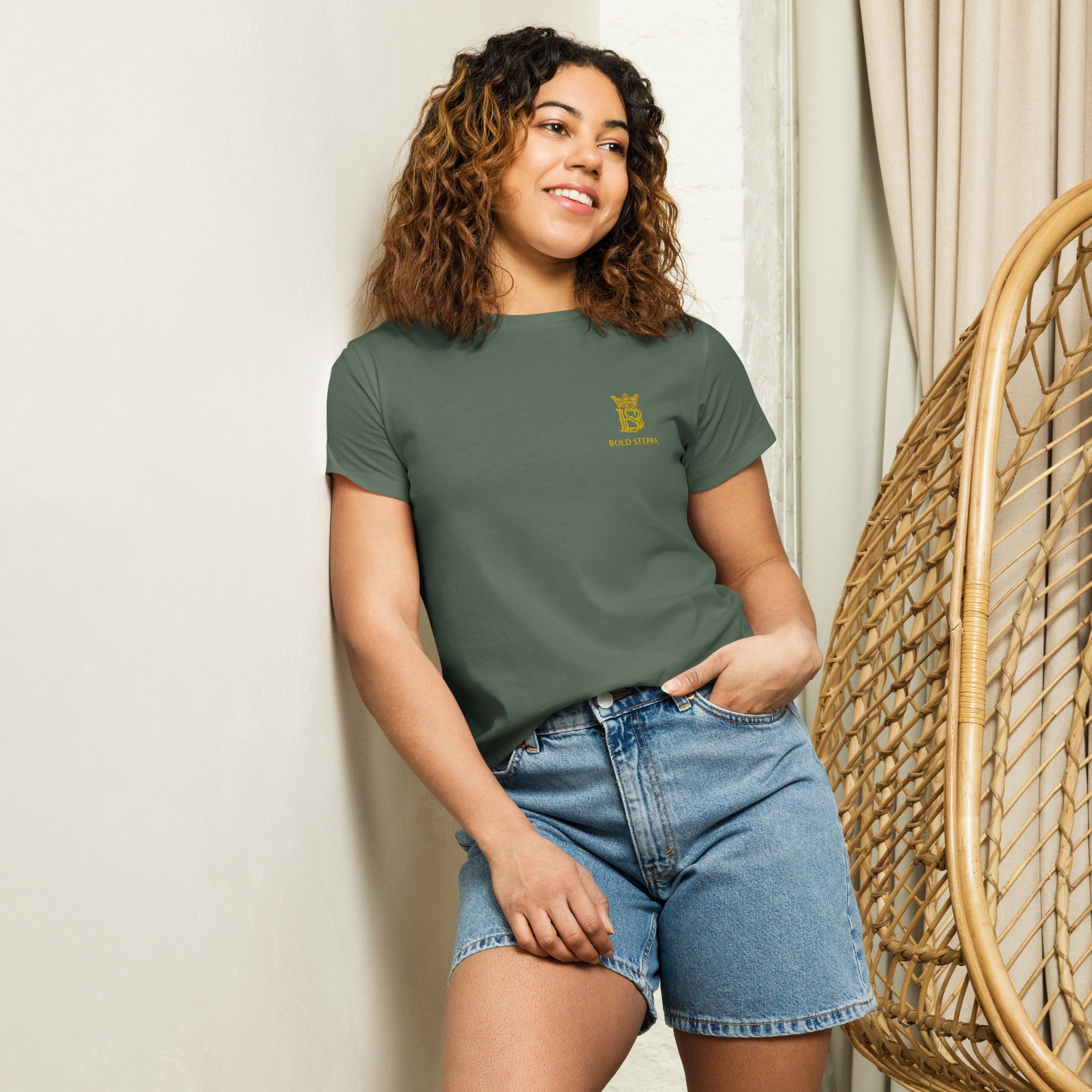 Women’s Embroidered High-waisted T-shirt