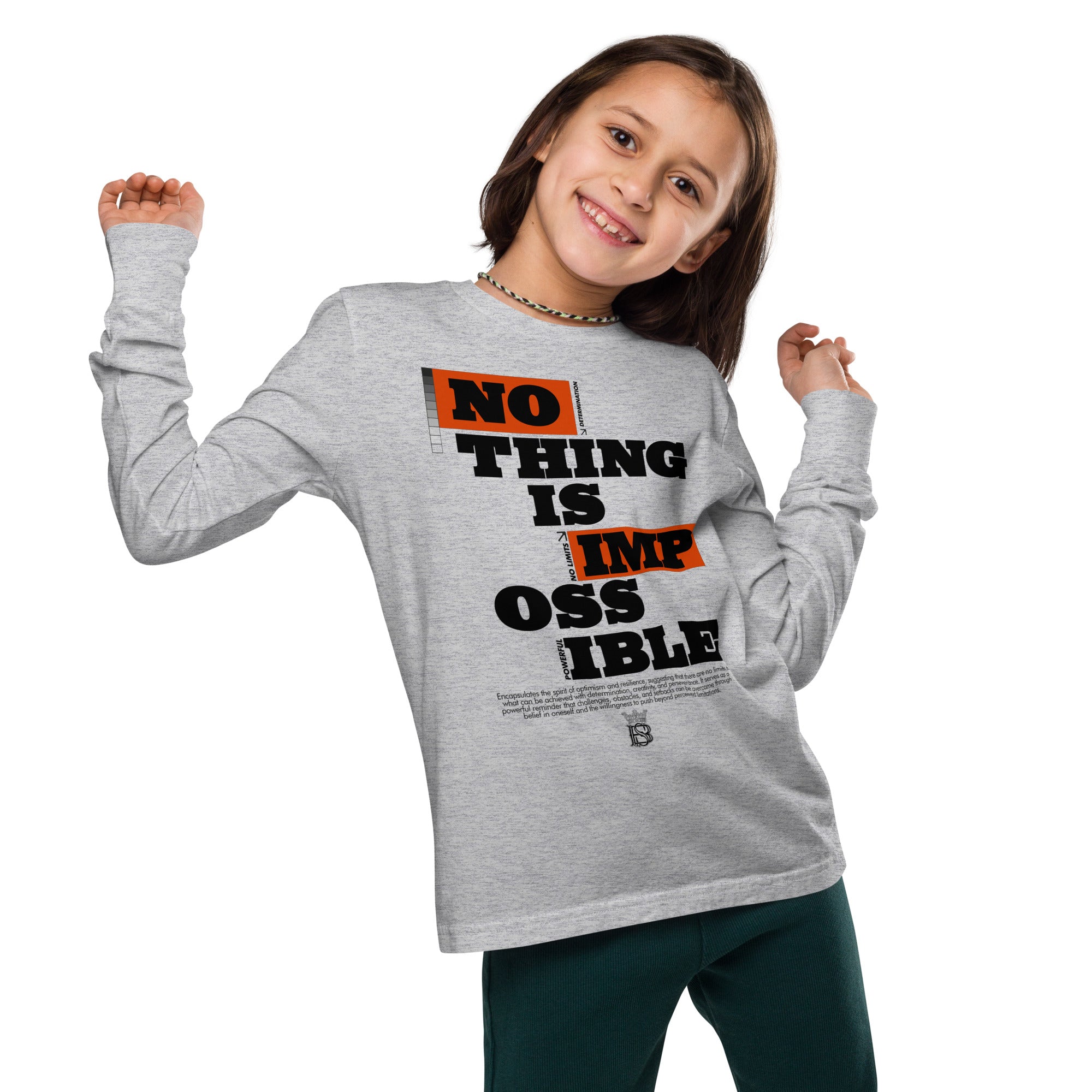 Youth 'Nothing is Impossible' Long Sleeve T-shirt